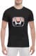 Футболка чоловіча Globuspioner класична Rise of Honda чорна принт спереду