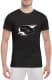 Футболка чоловіча Globuspioner класична Punto чорна принт спереду