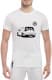 Футболка чоловіча Globuspioner класична Volkswagen R400 біла принт спереду