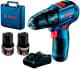 Шурупокрут Bosch акумуляторний GSB 12V-30 Professional (2 акумулятори + ЗП + чохол)