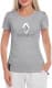 Футболка жіноча Globuspioner класична Renault Wide Logo Silver сіра принт спереду
