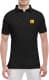 Футболка чоловіча Globuspioner поло Renault Mini Logo Yellow чорна принт спереду