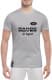 Футболка чоловіча Globuspioner класична Land Rover Go Beyond сіра принт спереду