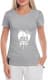 Футболка жіноча Globuspioner класична Lada Old School сіра принт спереду