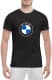 Футболка мужская Globuspioner классическая BMW Big Logo Classic черный спереди