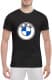 Футболка мужская Globuspioner классическая BMW Big Logo Classic v2 черный спереди