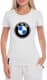 Футболка жіноча Globuspioner класична BMW Big Logo Classic v2 біла принт спереду