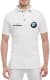 Футболка чоловіча Globuspioner поло BMW AC Schnitzer біла принт спереду
