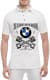 Футболка мужская Globuspioner поло BMW The Ultimate Driving Machine белый спереди