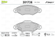 301736 Valeo Тормозные колодки для Toyota Yaris