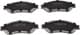 PA-821AF Japanparts Тормозные колодки