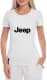 Футболка жіноча Globuspioner класична Jeep Big Logo біла принт спереду