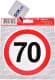 Наліпка ProSwissCar 70 км / год (NL-002)