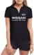 Футболка жіноча Globuspioner поло Nissan Innovation That Excites чорна принт спереду