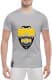 Футболка чоловіча Globuspioner класична Mazda Engine сіра принт спереду