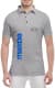 Футболка чоловіча Globuspioner поло Mazda Big Sign Vertical Blue сіра принт спереду