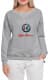 Світшот жіночий Globuspioner Alfa Romeo Big Logo принт спереду спущений рукав сірий