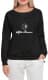Світшот жіночий Globuspioner Alfa Romeo Logo принт спереду спущений рукав чорний
