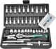 Набор бит и торцевых головок с трещоткой Сила 252046 34 шт.