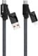 Кабель 4 в 1 Proda USB - Apple Lightning - type-C - type-C Azeada Armor PD-B96TH-BK 1,5 м