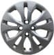 Ковпак на колесо Hyundai / Kia KIA Rio 17-21 колір сріблястий