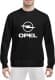 Світшот чоловічий Globuspioner Opel Big Logo v3 принт спереду класичний рукав чорний