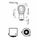 Автолампа Philips SilverVision PY21W BAU15s 21 W бежевая 12496SVS2