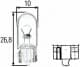 Автолампа Behr Hella Standard W5W W2,1x9,5d 5 W прозора 8gp003594251