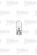 Автолампа Valeo Essential W3W W2,1x9,5d 3 W прозрачная 032209
