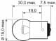 Автолампа Valeo Essential R5W BA15s 5 W прозора 032109