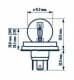 Автолампа Narva Standard R2 P45t 45 W прозрачная 49211