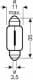 Автолампа Osram Ultra Life C5W SV8,5-8 5 W прозора 6418ULT