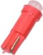 Автолампа AllLight T5 W1,2W W2x4,6d червона T5COBR