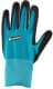 Рукавички робочі Gardena Oeko-Tex поліестерові з нітриловим покриттям блакитні