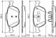 0 986 424 701 Bosch Гальмівні колодки