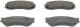 0 986 460 981 Bosch Тормозные колодки для Nissan Primera