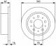 0 986 479 317 Bosch Тормозной диск