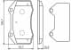 0 986 494 551 Bosch Гальмівні колодки для Renault Megane