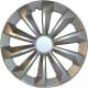 Комплект колпаков на колеса JESTIC Fame цвет серебристый R13