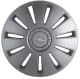 Комплект ковпаків на колеса Rex Opel колір сірий з карбоновою обробкою R14