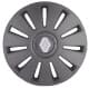 Комплект ковпаків на колеса Rex Renault колір сірий з карбоновою обробкою R14