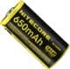 Акумуляторна батарейка Nitecore NL1665R 6-1022-r 650 mAh 1 шт