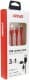 Кабель 3 в 1 Amio USB - Apple Lightning - type-C - Micro USB 02178 1,2 м