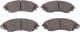 PA-W05AF Japanparts Тормозные колодки