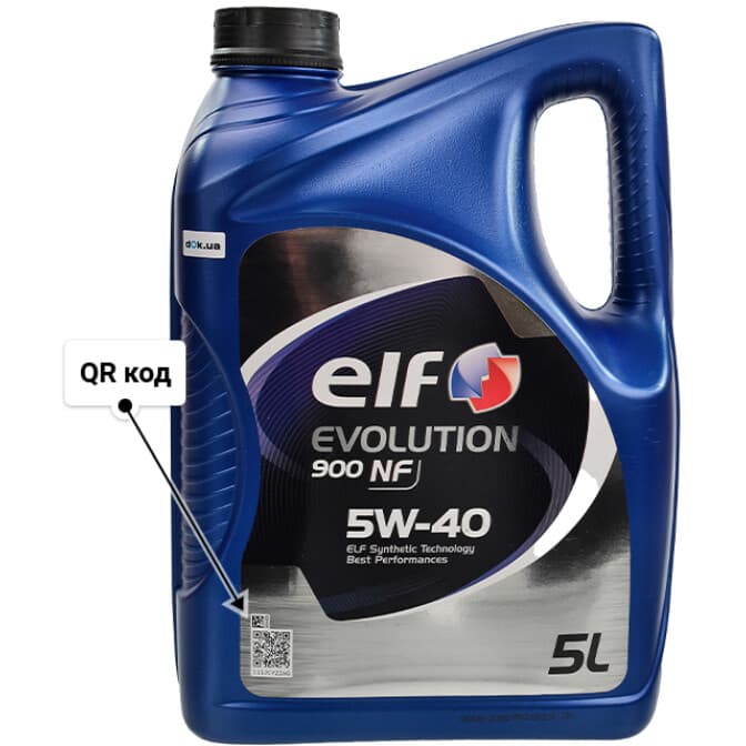 Elf Evolution 900 NF 5W-40 (5 л) моторное масло 5 л