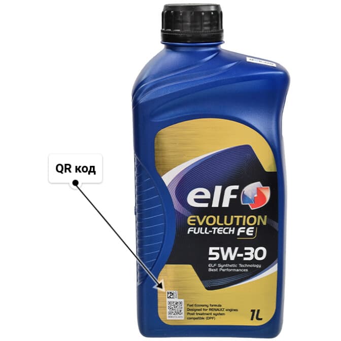 Elf Evolution Full-Tech FE 5W-30 (1 л) моторна олива 1 л