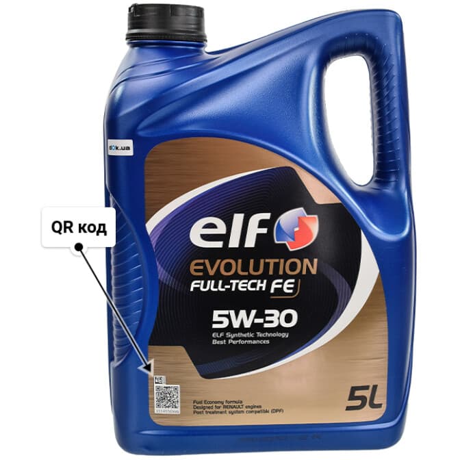 Elf Evolution Full-Tech FE 5W-30 (5 л) моторна олива 5 л