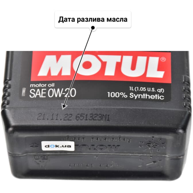 Motul 8100 Eco-Lite 0W-20 (1 л) моторное масло 1 л