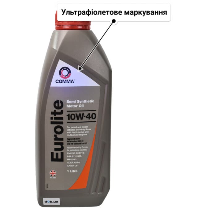 Comma Eurolite 10W-40 (1 л) моторна олива 1 л