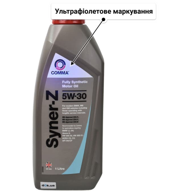 Comma Syner-Z 5W-30 (1 л) моторна олива 1 л